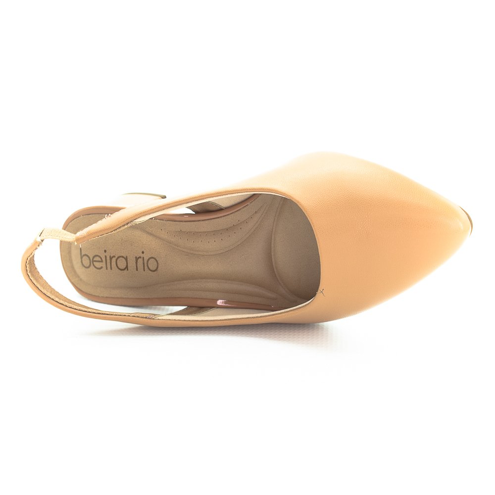 Sapato Feminino Beira Rio Slingback 4182.220 - Nude Bege 5