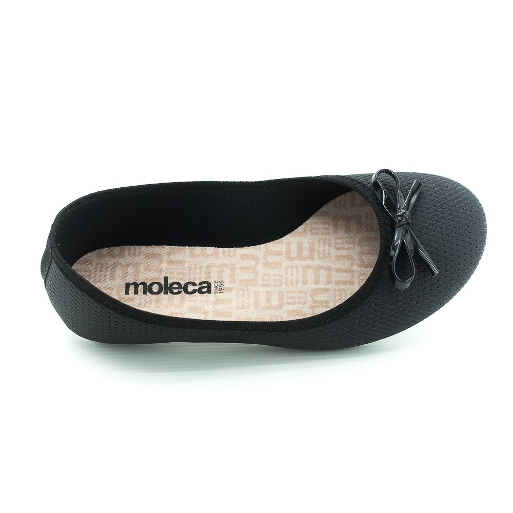 Sapatilha Feminina Moleca 5726.115 - Preto Preto 5