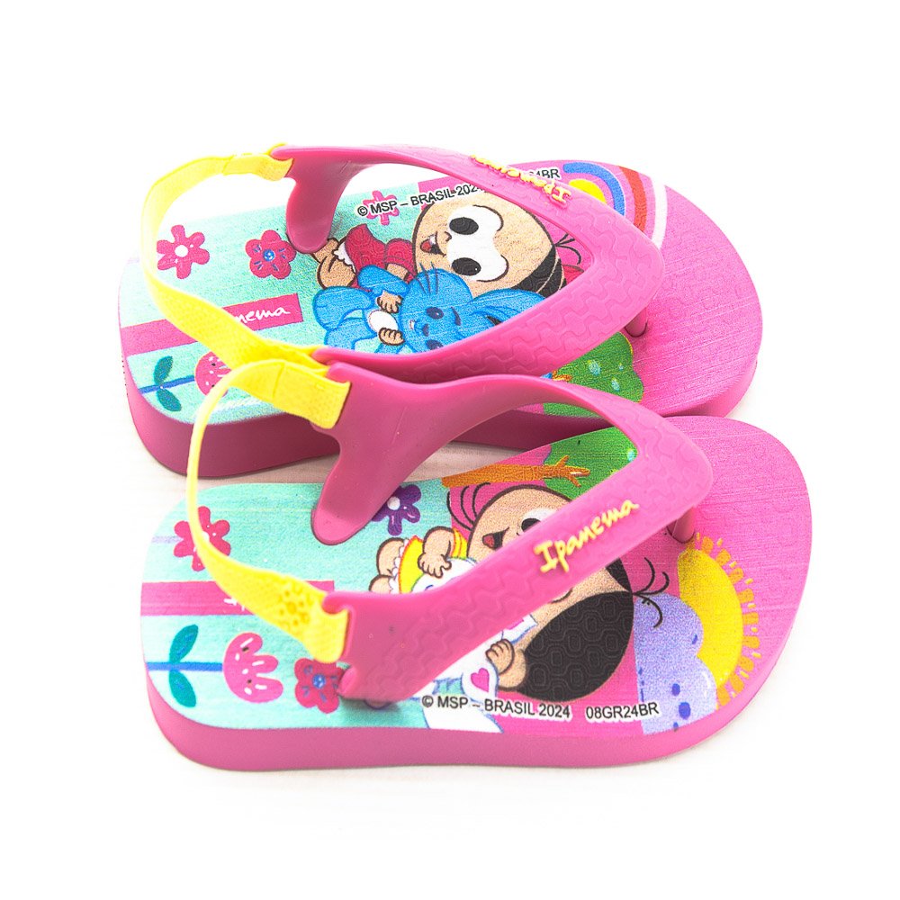 Chinelo Infantil Menina Ipanema Turma Da Mônica - Rosa Rosa 2