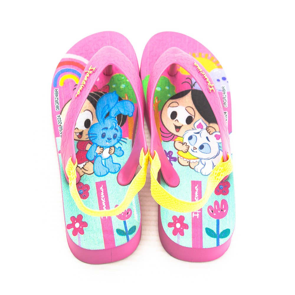 Chinelo Infantil Menina Ipanema Turma Da Mônica - Rosa Rosa 3