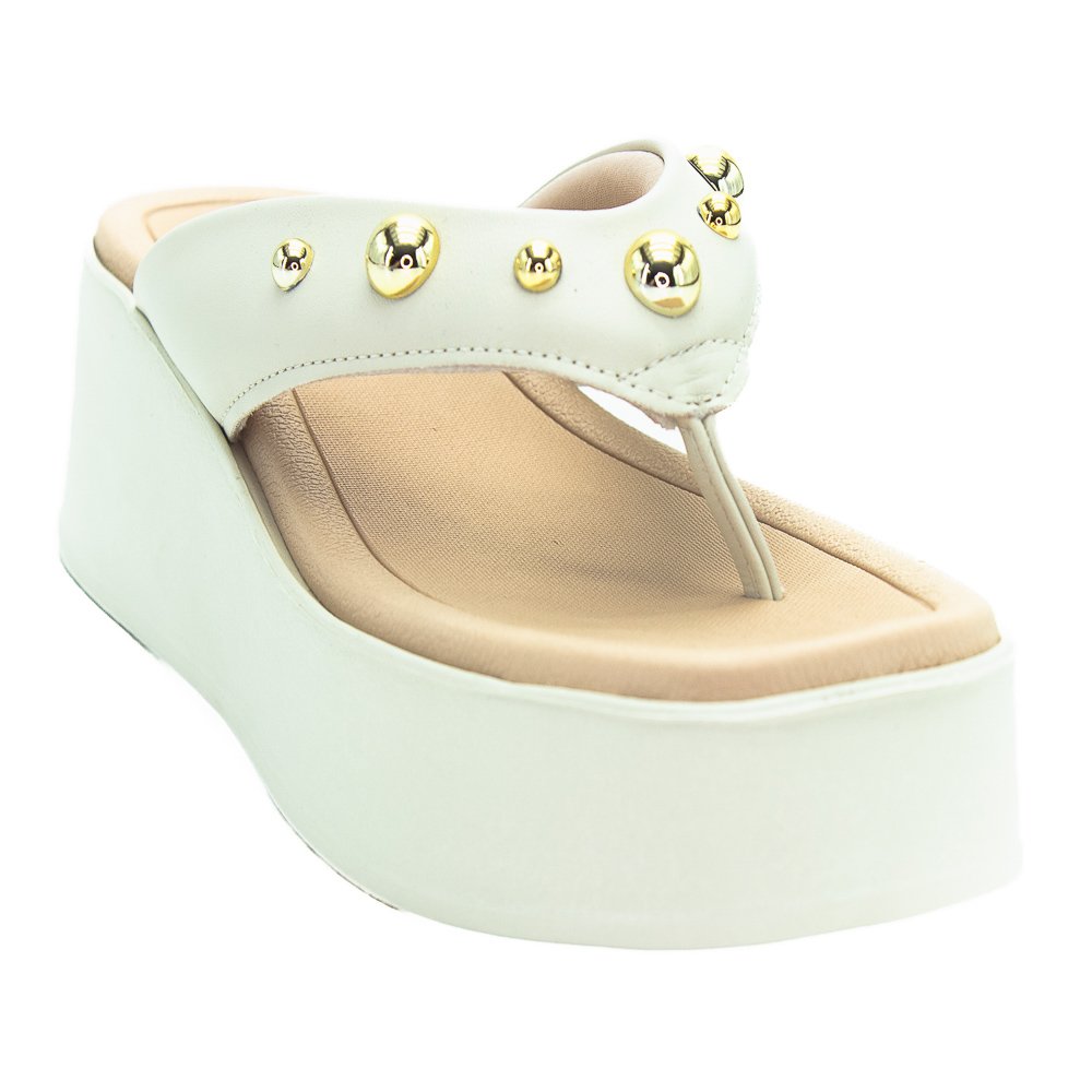 Tamanco Feminino Beira Rio 8530.104 - Branco Off Branco 2