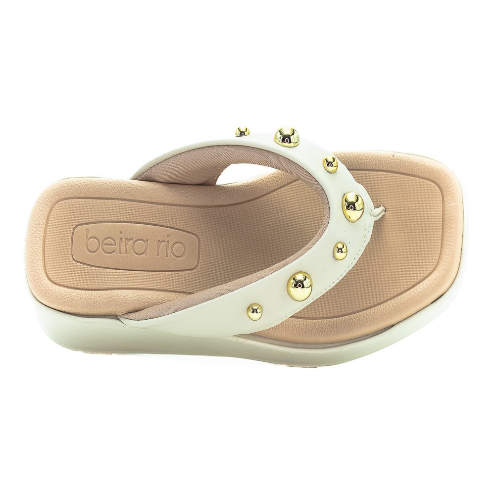 Tamanco Feminino Beira Rio 8530.104 - Branco Off Branco 5