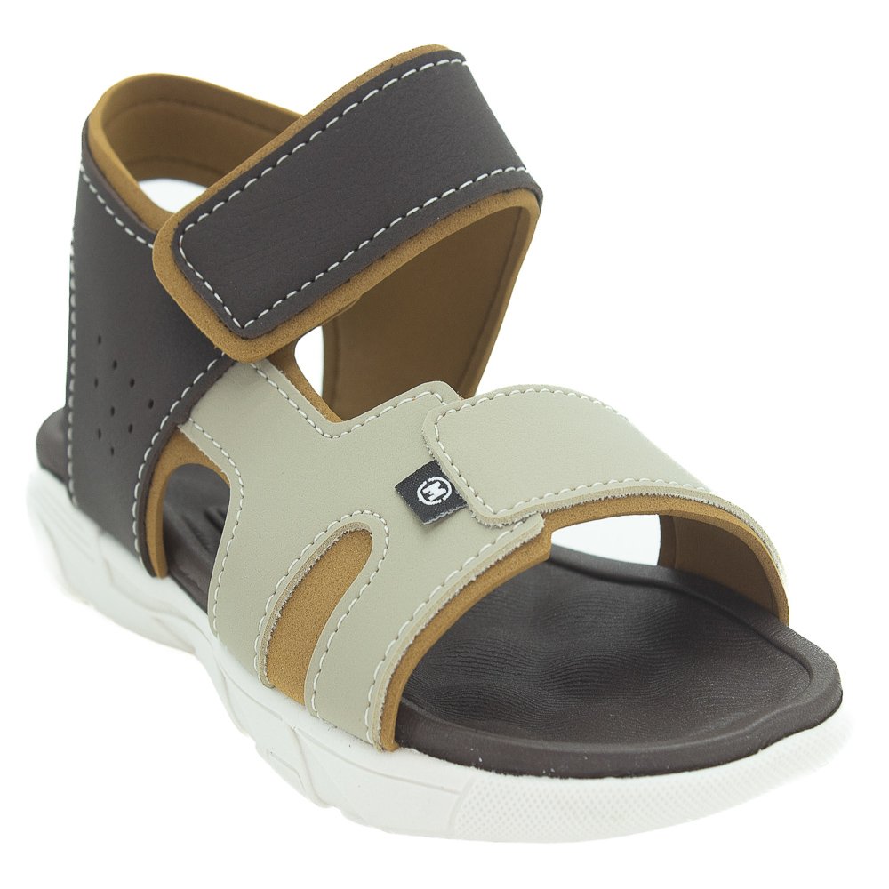 Sandália Infantil Menino Molekinho 2400.139 - Marrom Marrom 2