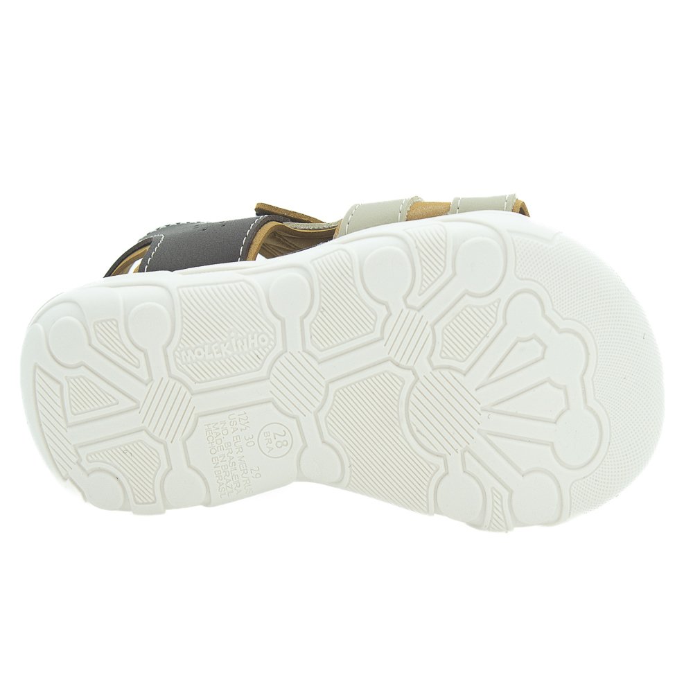 Sandália Infantil Menino Molekinho 2400.139 - Marrom Marrom 4