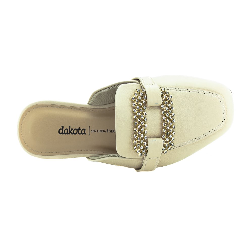 Mule Feminino Dakota D0231.0007 - Bege Bege 5