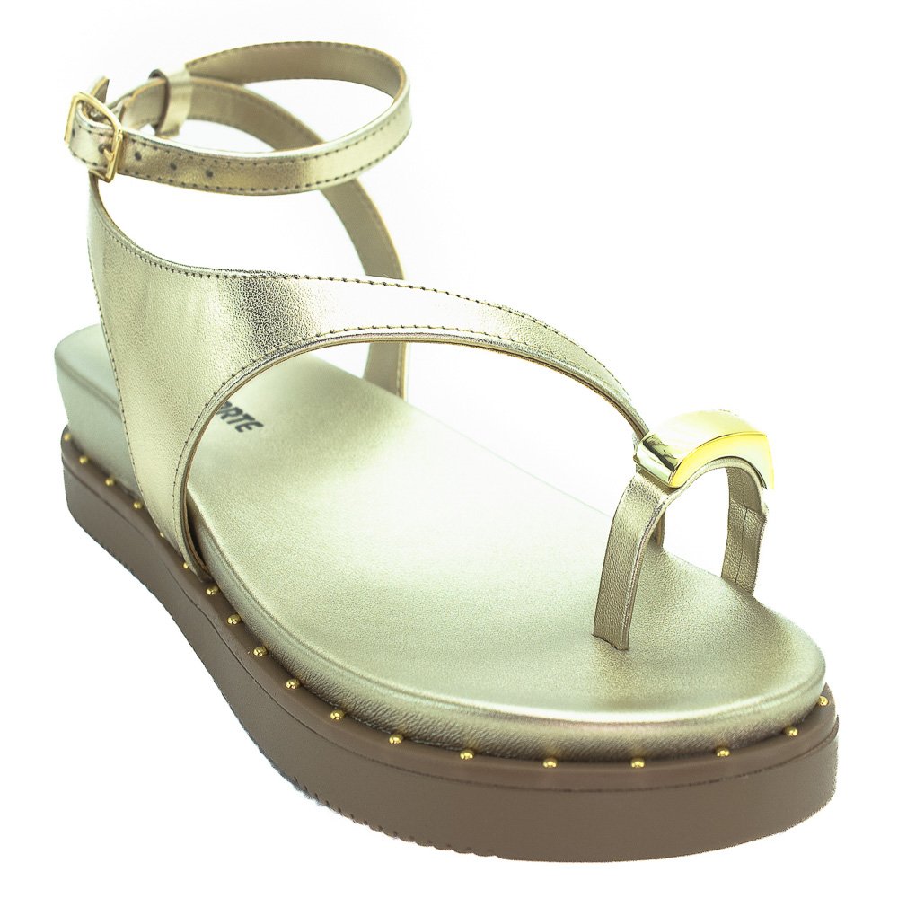 Sandália Feminina Via Marte 169-016-01 - Dourado Dourado 2