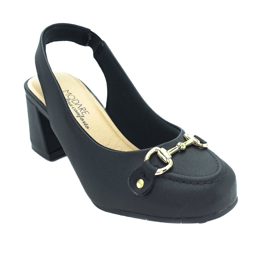 Sapato Feminino Modare Slingback 7373.116 - Preto Preto 2