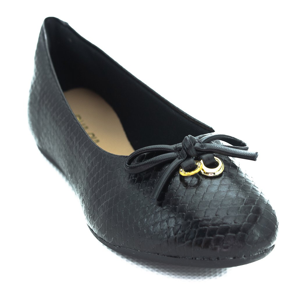 Sapatilha Feminina Sua Cia 8303.15612 - Preto Preto 2