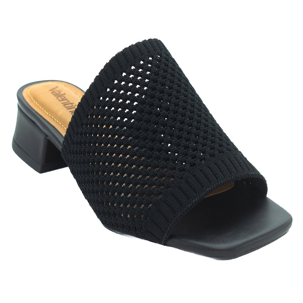 Tamanco Feminino Valentina 455058 - Preto Preto 2