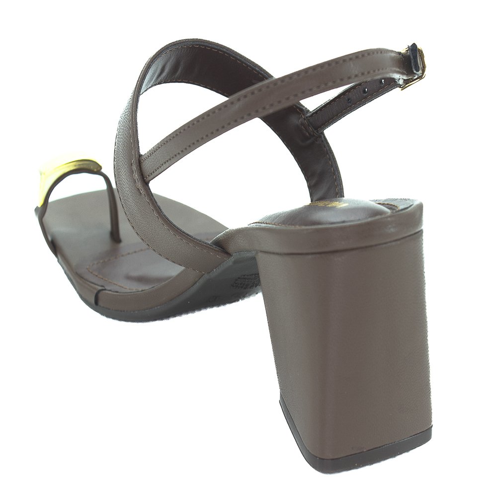 Sandália Feminina Via Marte 264-007-01 - Marrom Marrom 3