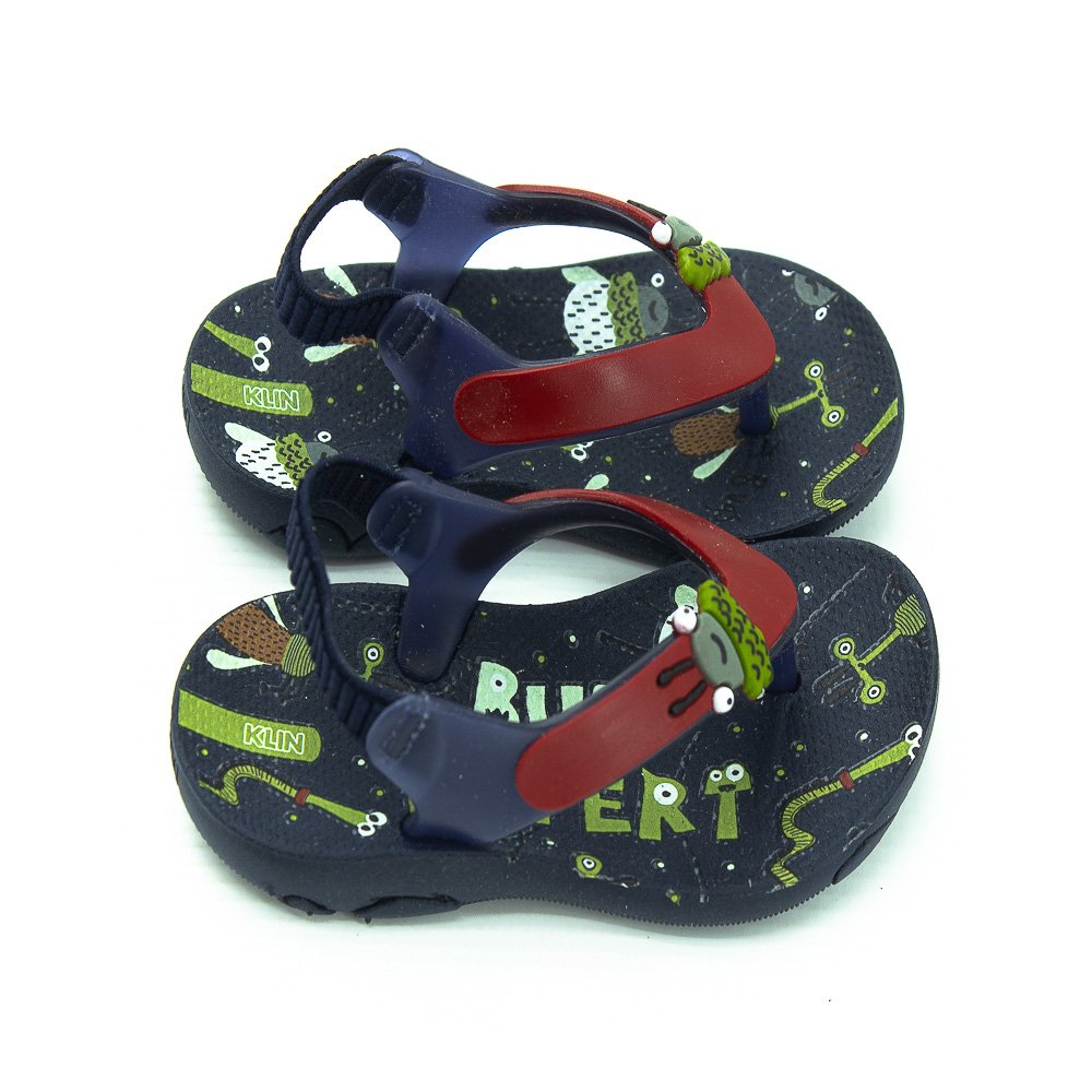 Chinelo Infantil Menino Klin Acqua Print - Azul Azul 2