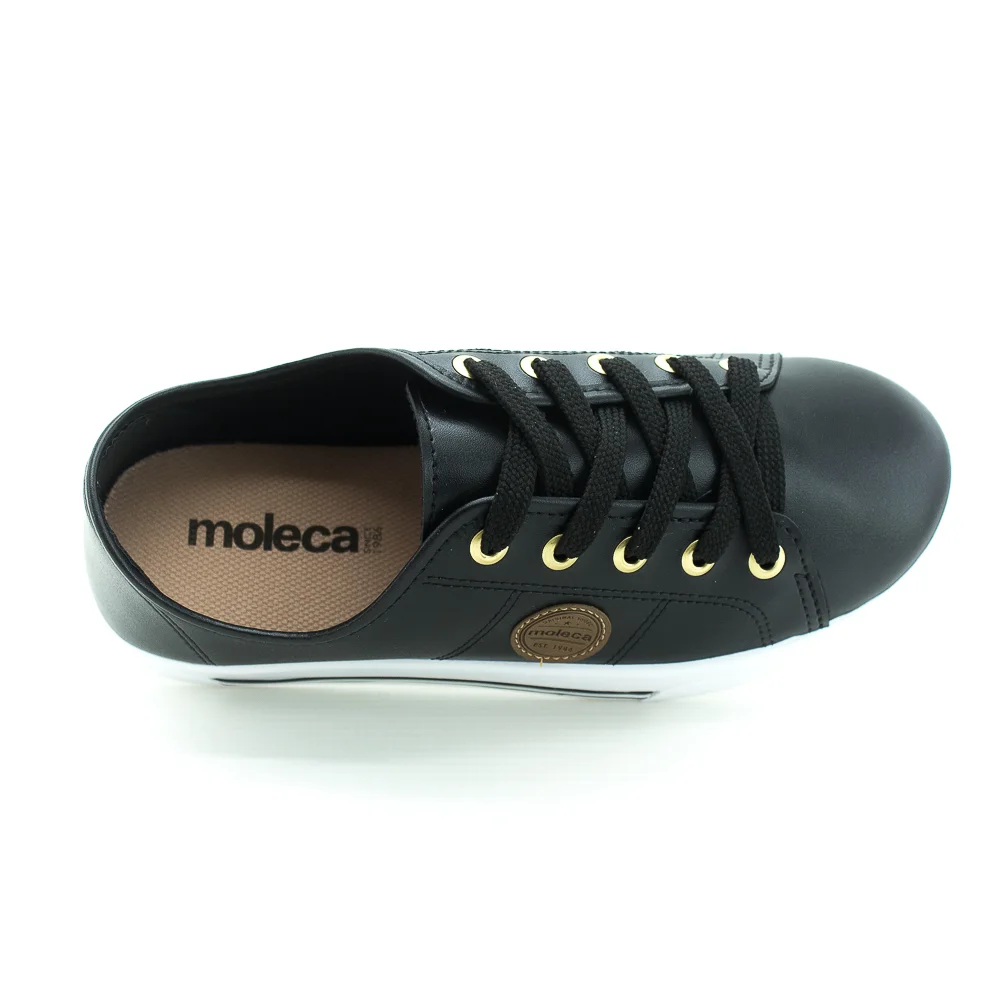 Tênis Feminino Moleca 5667.302 - Preto Preto 5