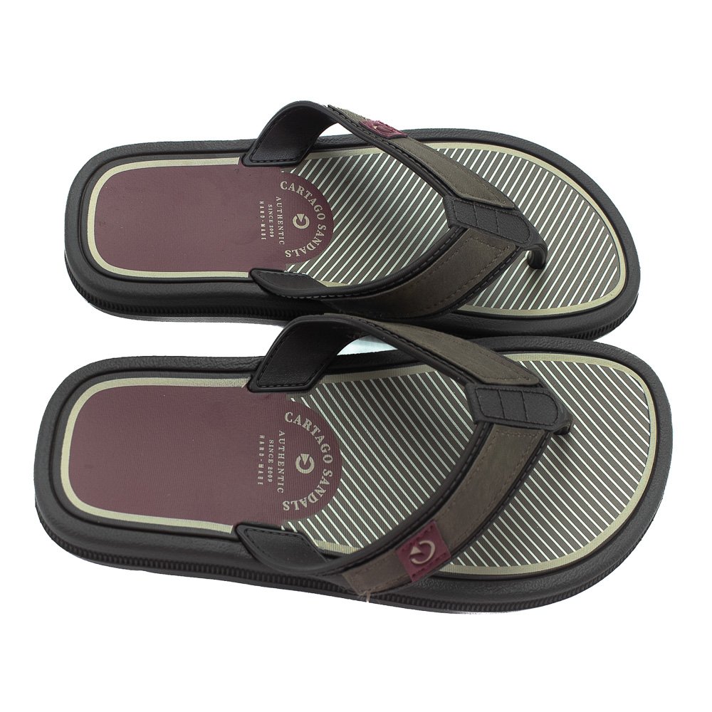 Chinelo Masculino Cartago Maiorca - Marrom Marrom 2