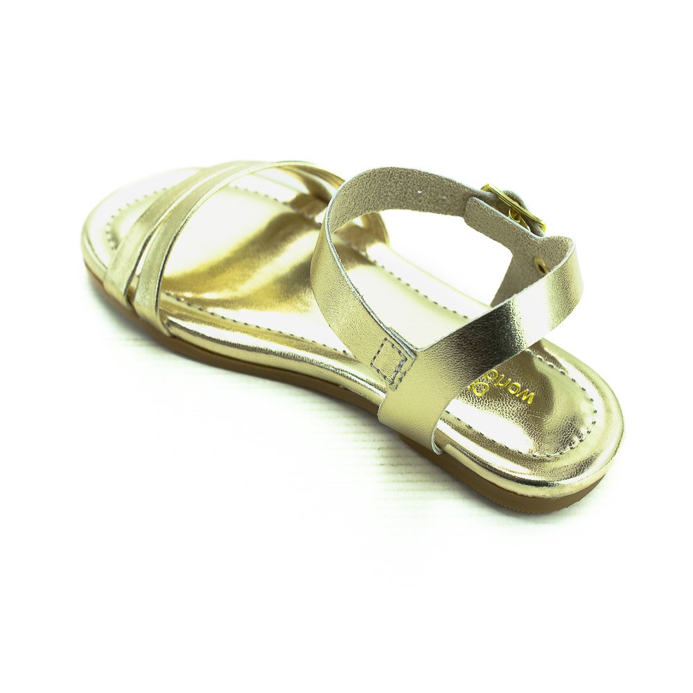 Sandália Infantil Menina Worldcolors 358.008 - Dourado Dourado 3
