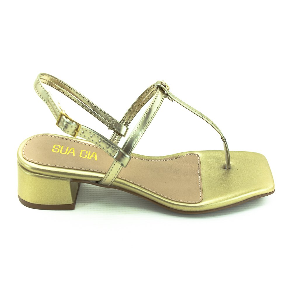 Sandália Feminina Sua Cia 8234.15699 - Dourado