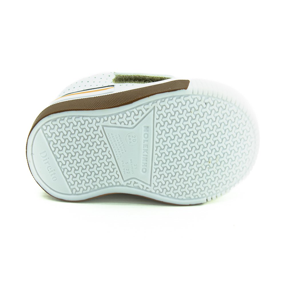 Tênis Infantil Menino Molekinho 2615.101 - Branco Branco 4