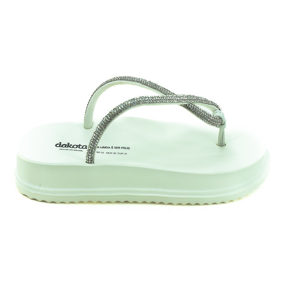 Sandalia Feminina Dakota Y6242 - Off White