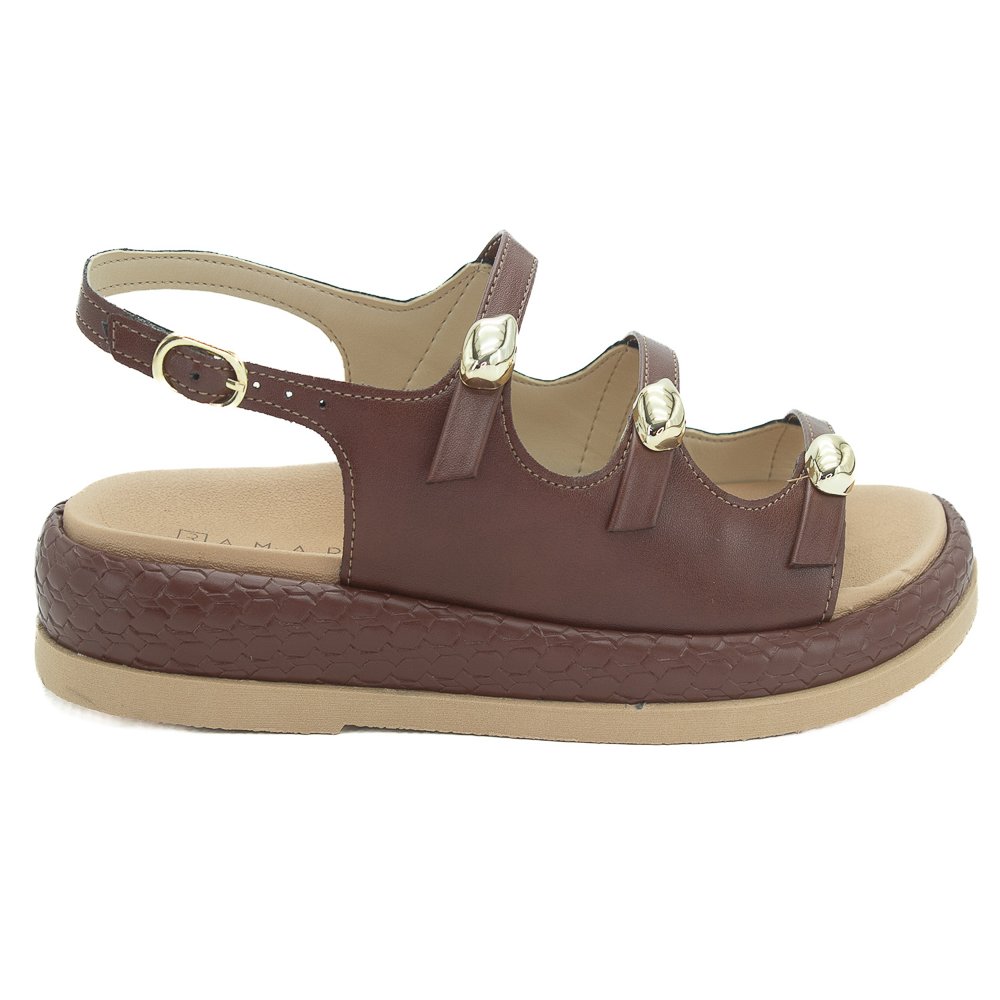 Sandália Feminina Ramarim 25-55205 - Marrom