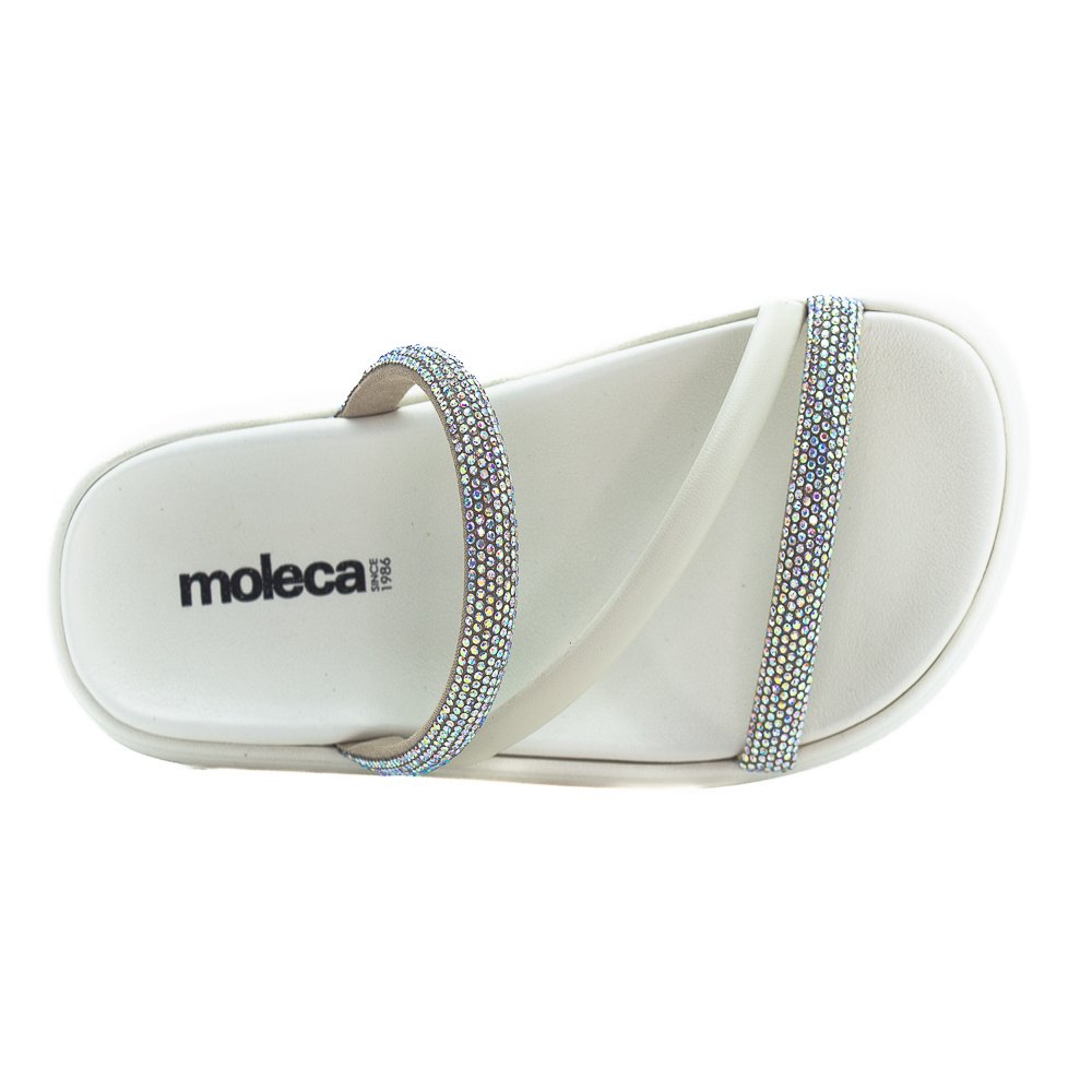 Papete Feminina Moleca 5469.121 - Branco Branco 5