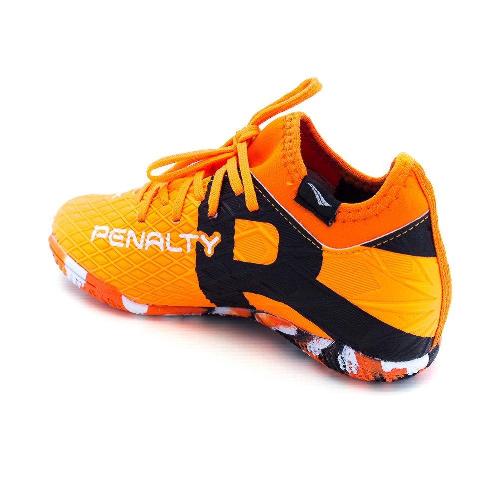 Chuteira Futsal Infantil Menino Penalty Rx Locker Y-3 - Laranja Laranja 3