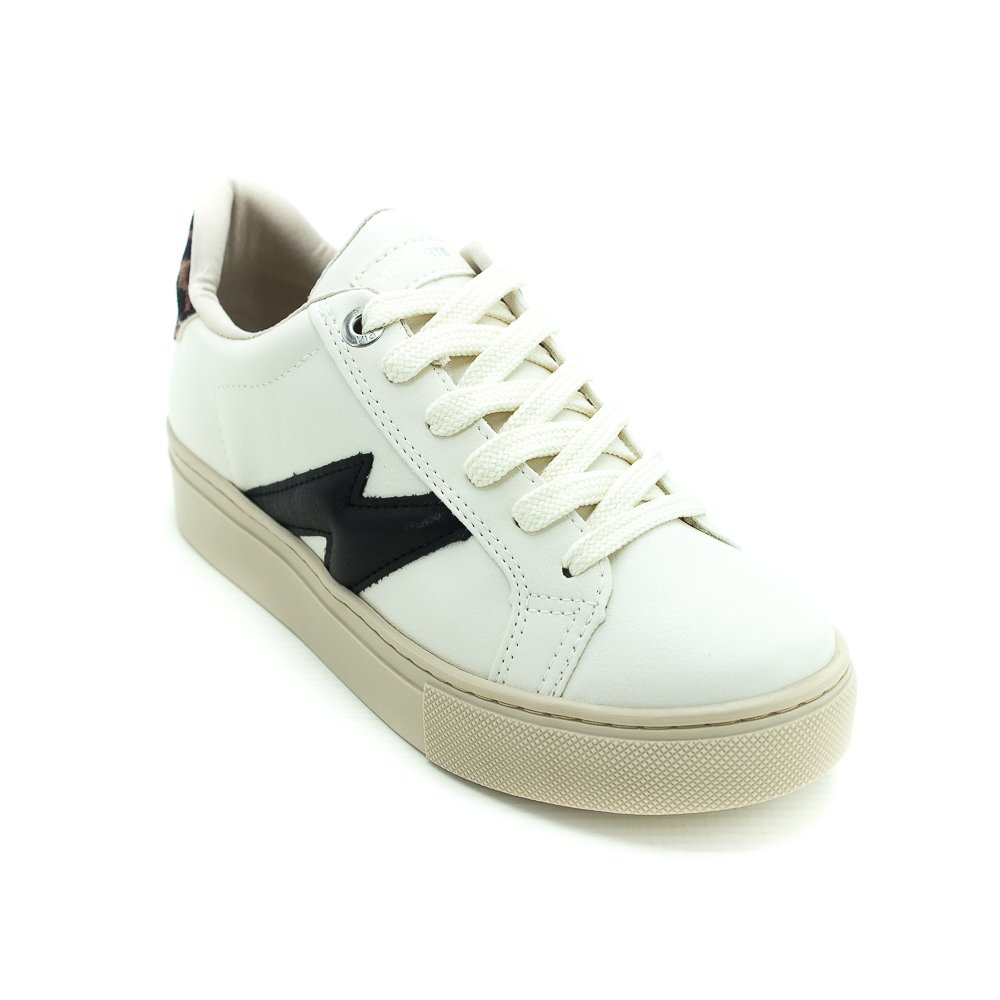 Tênis Feminino Via Marte 082-002-04 - Branco E Bege Branco 2