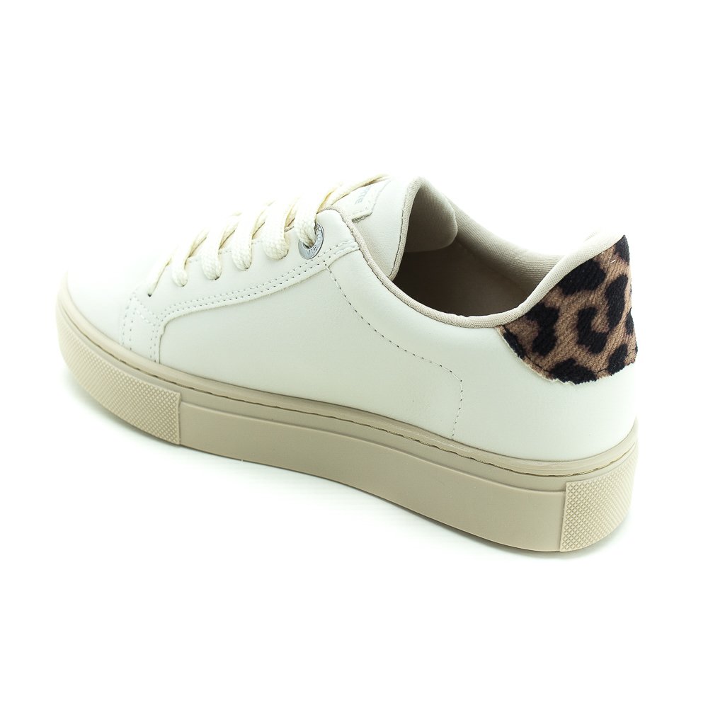 Tênis Feminino Via Marte 082-002-04 - Branco E Bege Branco 3
