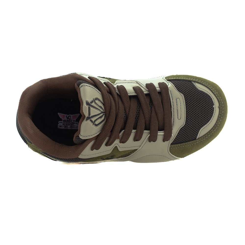 Tênis Masculino Vanscy V4235 - Marrom Marrom 5