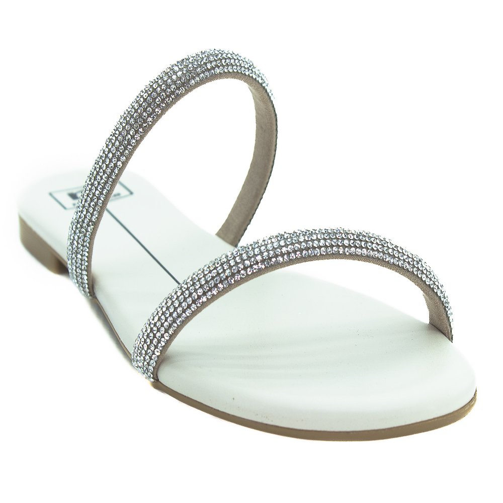 Rasteira Feminina Moleca 5557.100 - Branco Branco 2