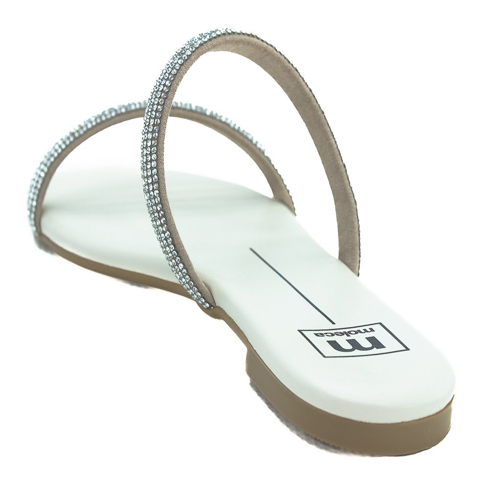 Rasteira Feminina Moleca 5557.100 - Branco Branco 3