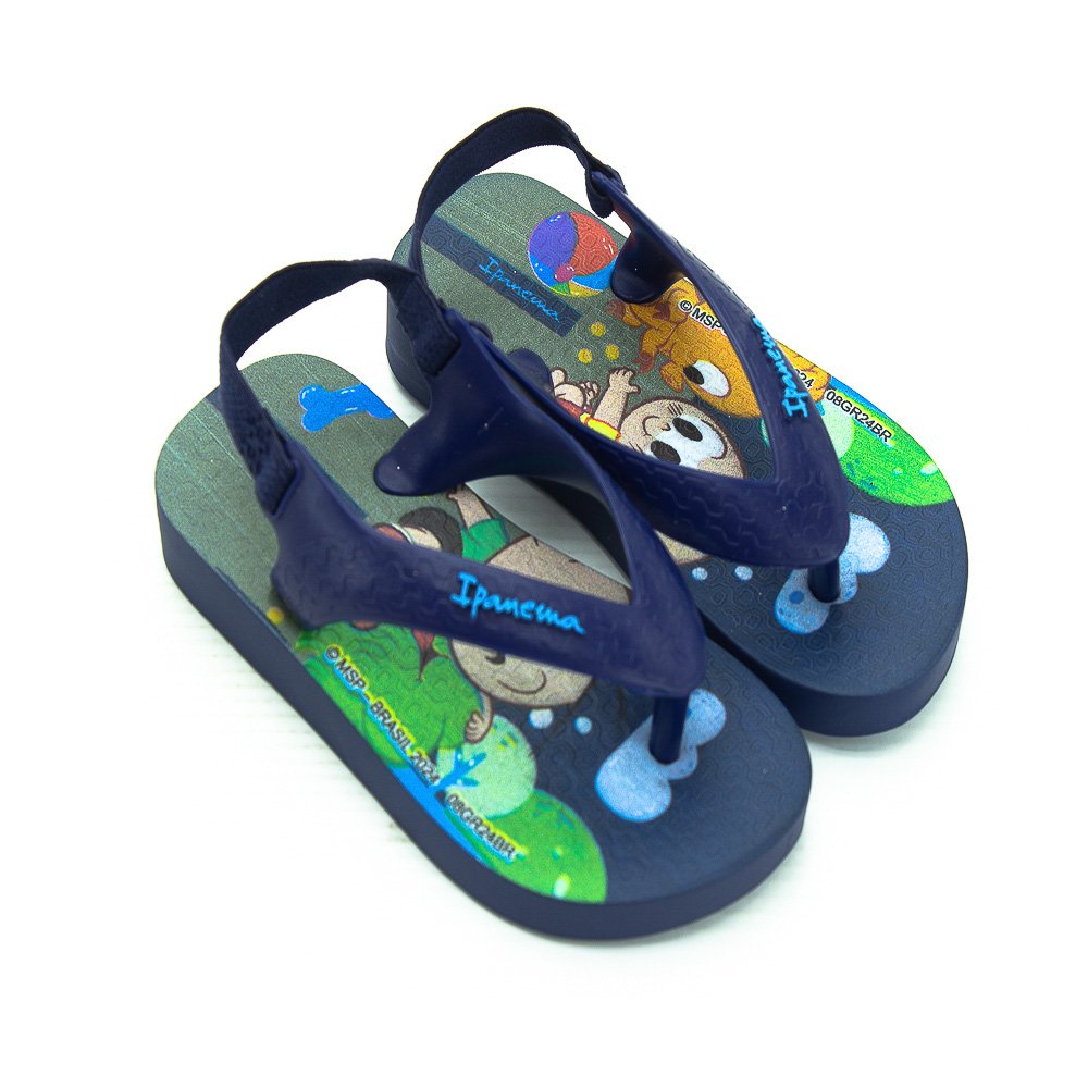Chinelo Infantil Menino Ipanema Turma Da Mônica - Azul