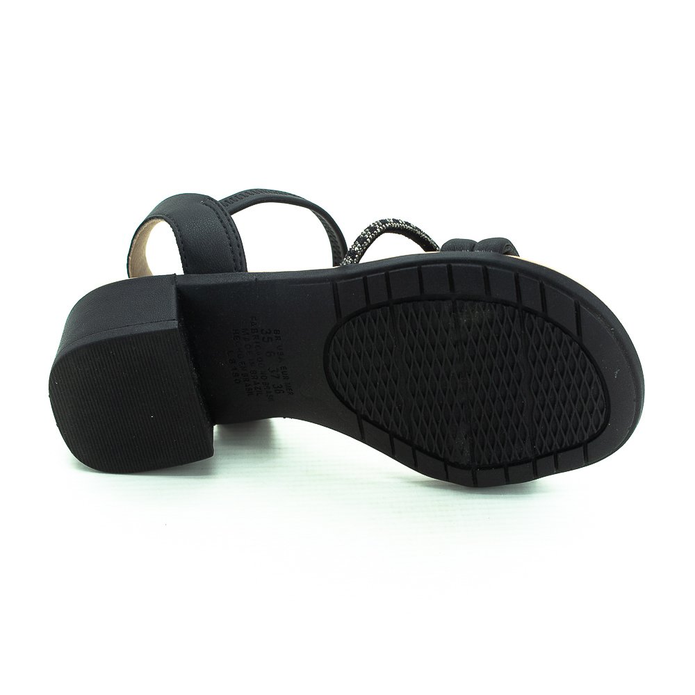 Sandália Feminina Campesi Cp401 - Preto Preto 2