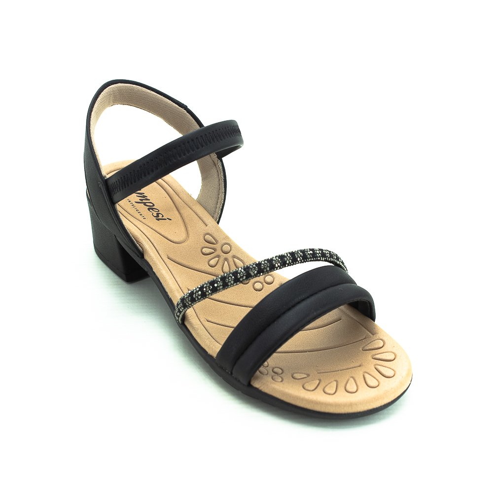 Sandália Feminina Campesi Cp401 - Preto Preto 3