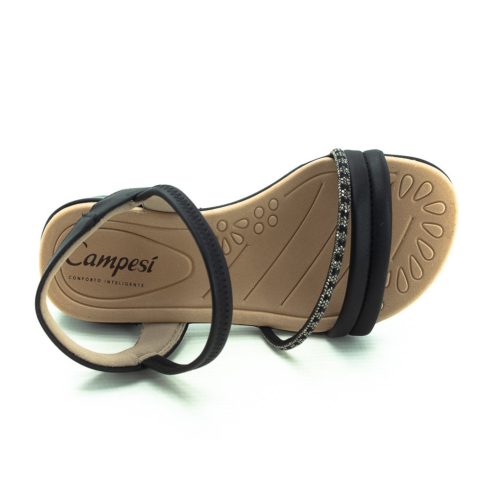 Sandália Feminina Campesi Cp401 - Preto Preto 5