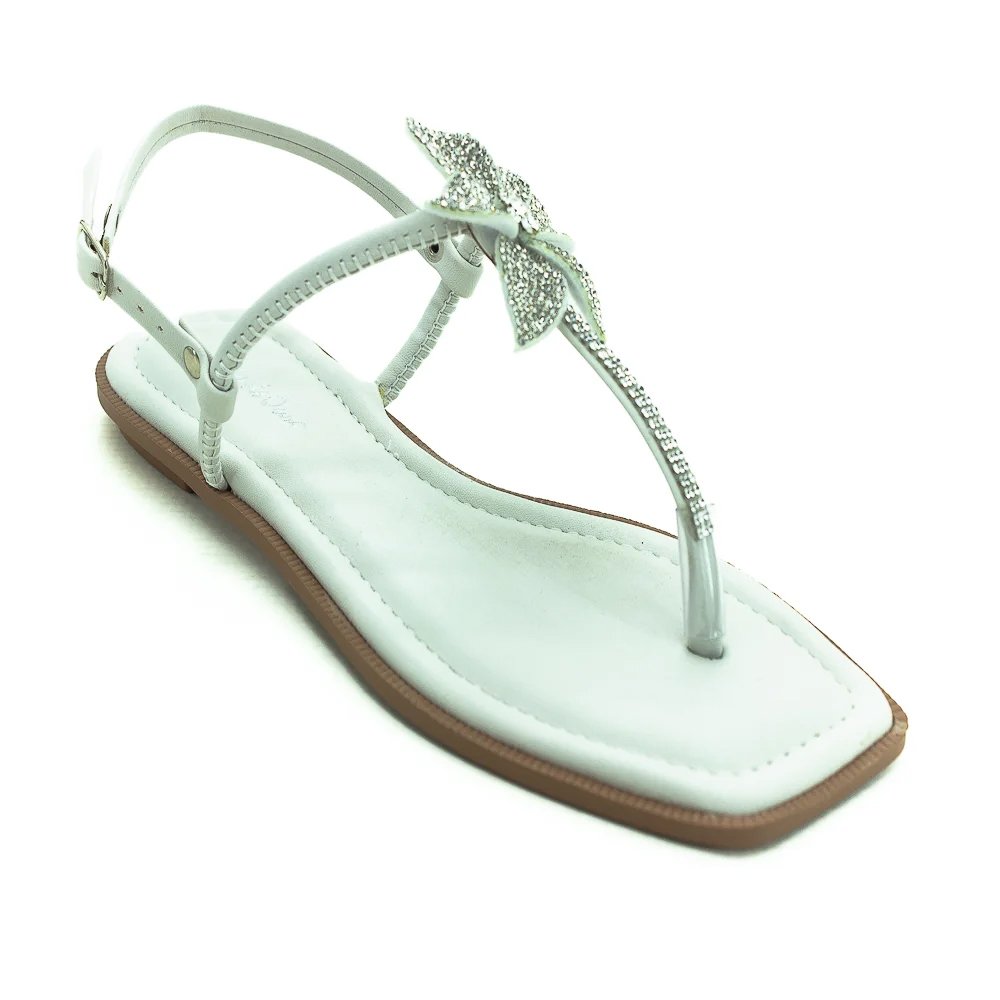 Sandália Feminina Fio De Ouro 6768.134 - Off White Branco 2