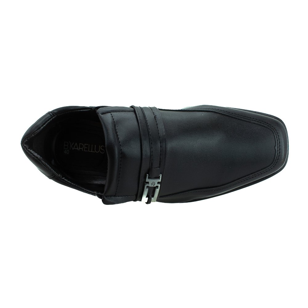 Sapato Social Masculino B`Karellus 834/C1 - Preto Preto 5
