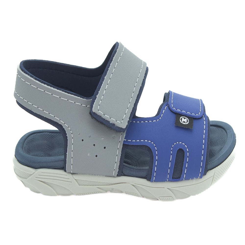 Sandália Infantil Menino Molekinho 2135.137 - Cinza