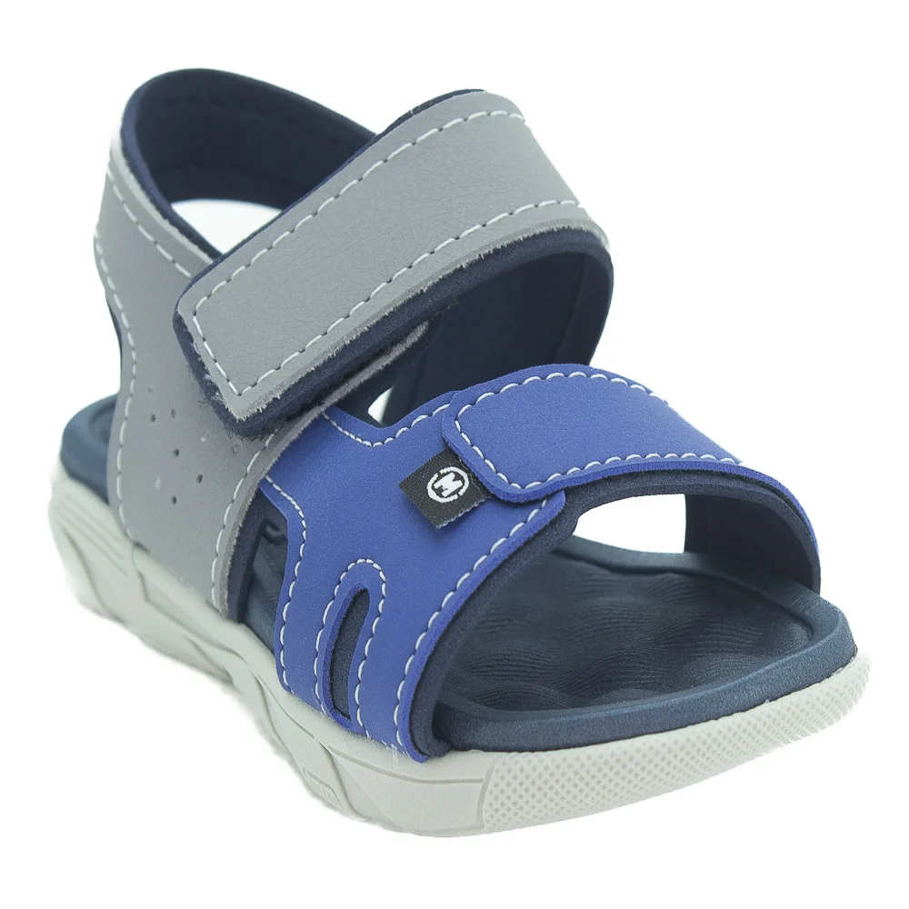 Sandália Infantil Menino Molekinho 2135.137 - Cinza Cinza 2