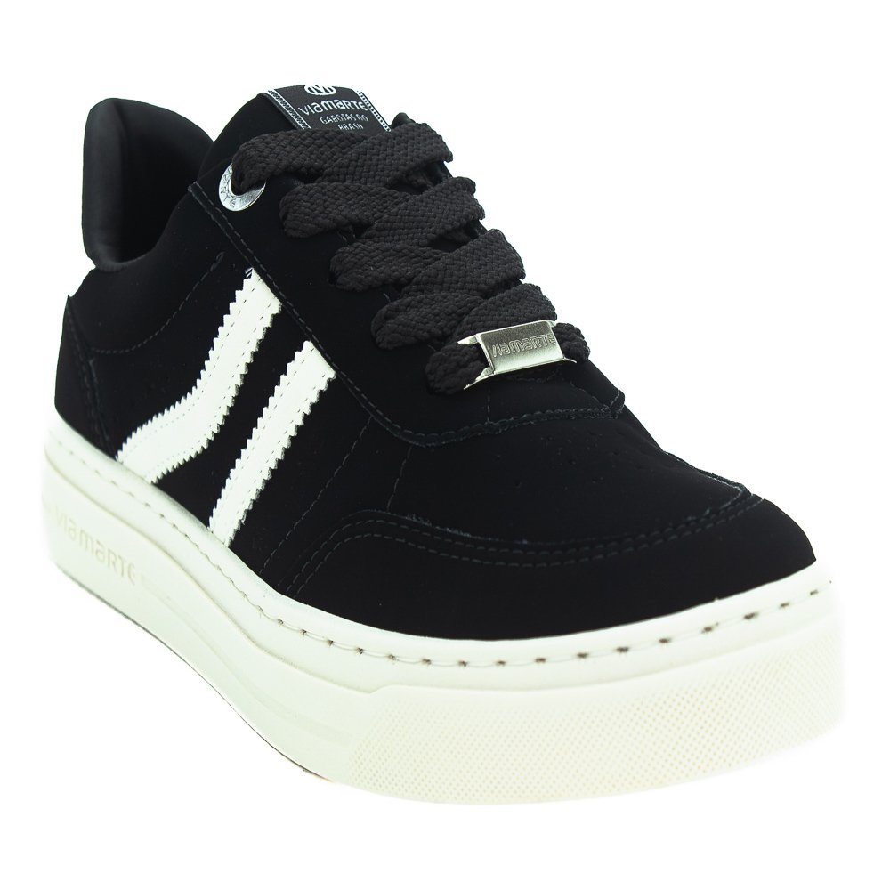 Tênis Feminino Via Marte 281-001-02 - Preto Preto 2
