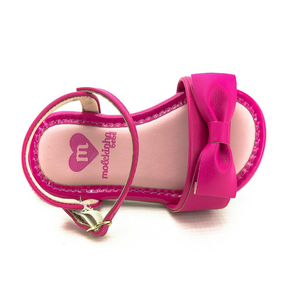 Sandália Infantil Menina Molekinha 2112.780 - Rosa Rosa 5