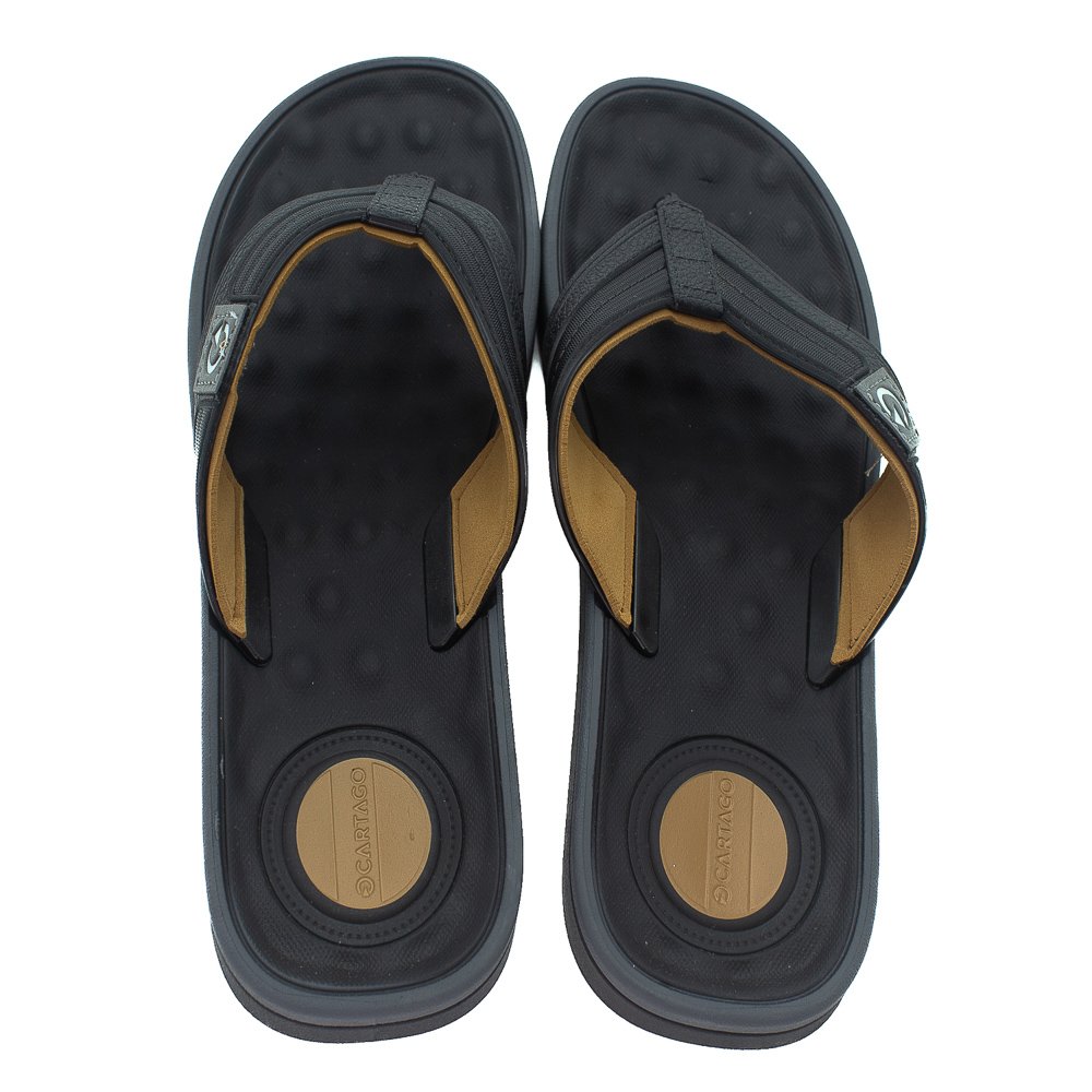 Chinelo Masculino Cartago Alabama - Preto Preto 3