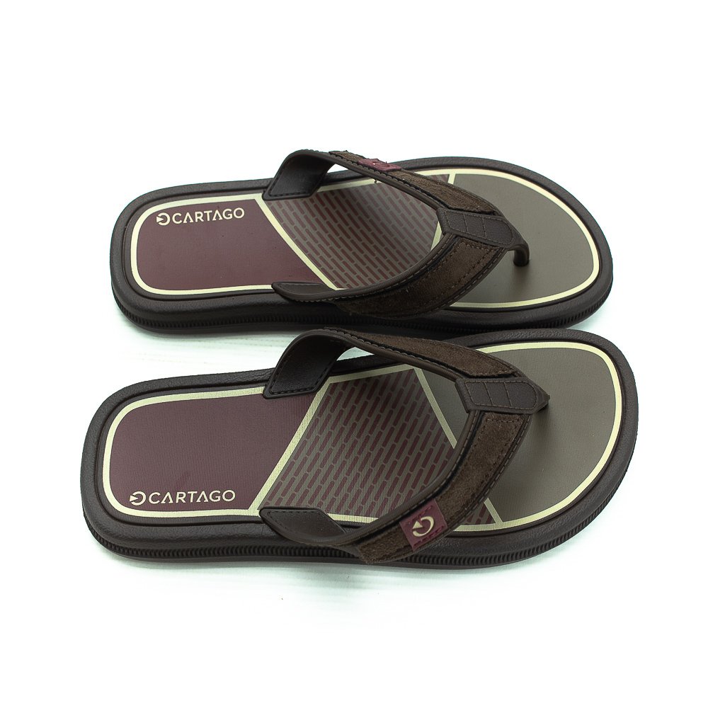 Chinelo Masculino Cartago Maiorca - Marrom Marrom 2