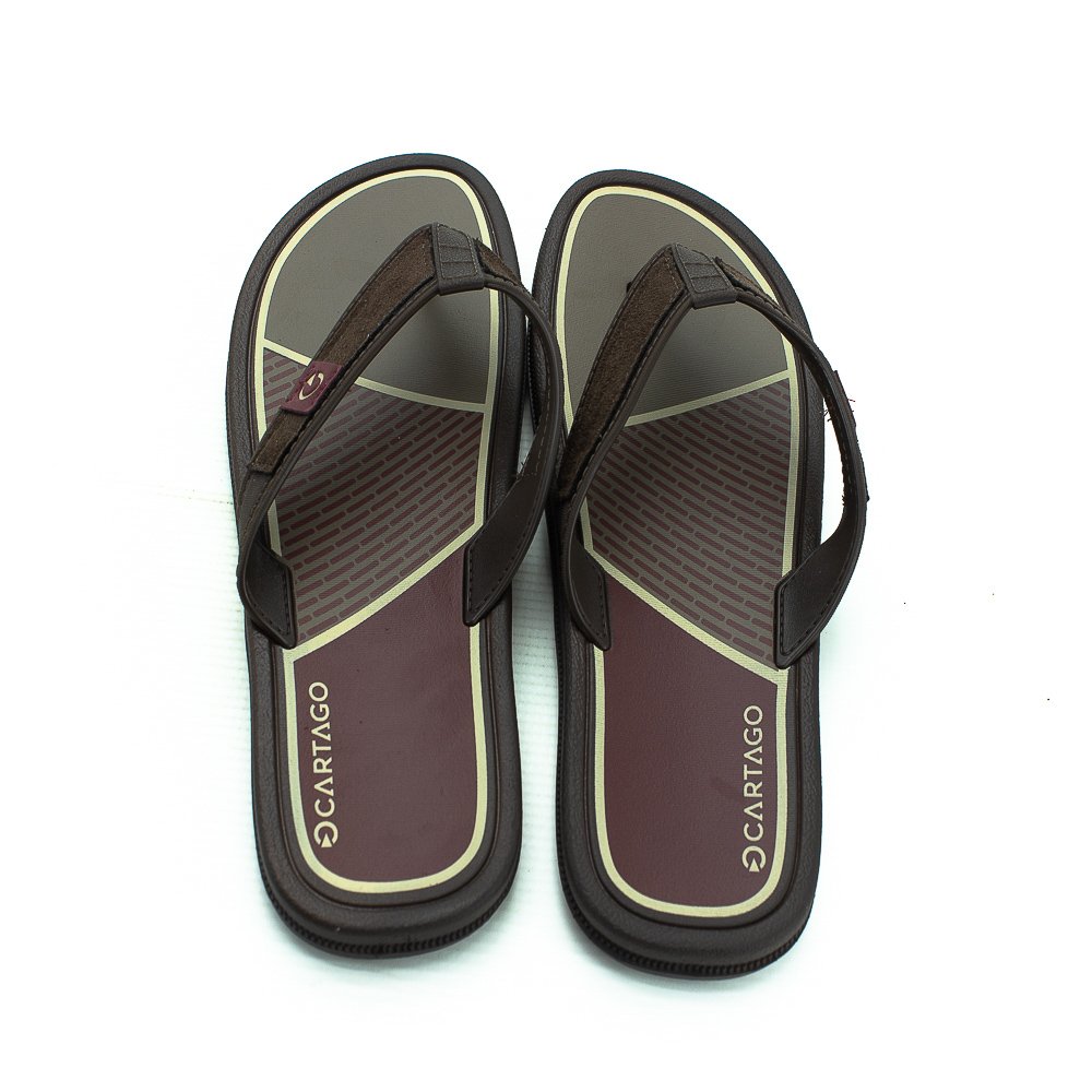 Chinelo Masculino Cartago Maiorca - Marrom Marrom 3
