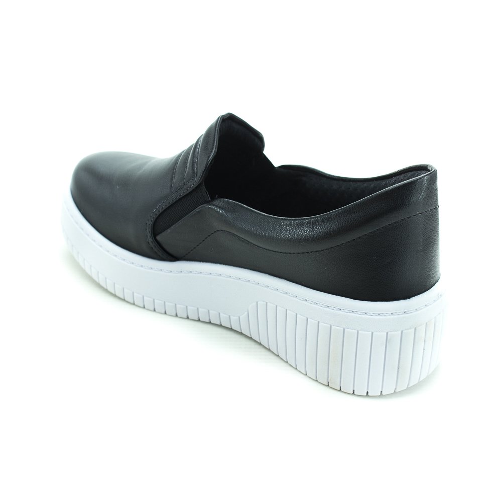 Tênis Feminino Beira Rio 4316.101 - Preto Branco 3