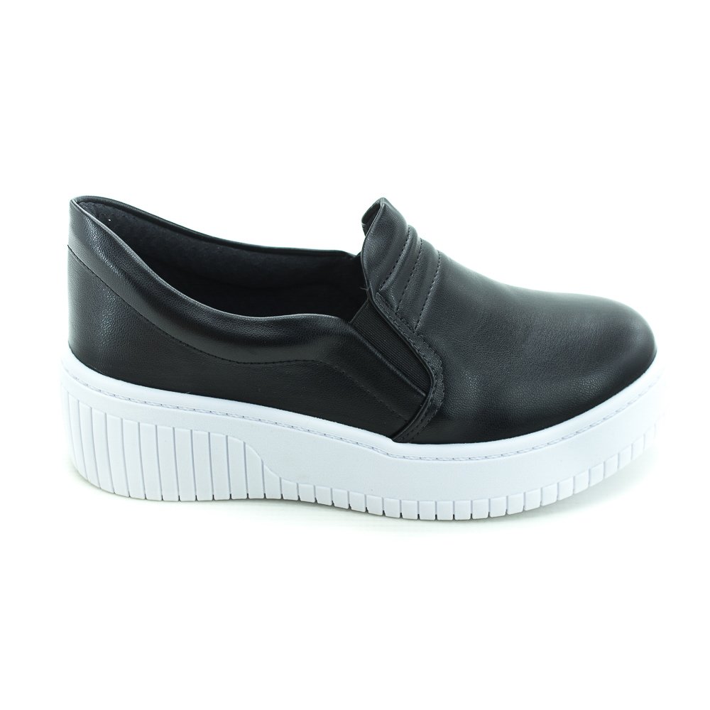 Tênis Feminino Beira Rio 4316.101 - Preto Branco 5