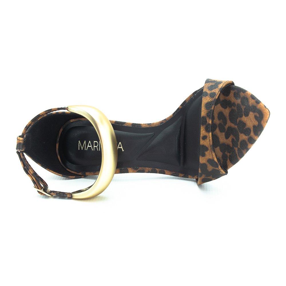 Sandália Feminina Mariotta 20736-04 - Marrom Preto 5
