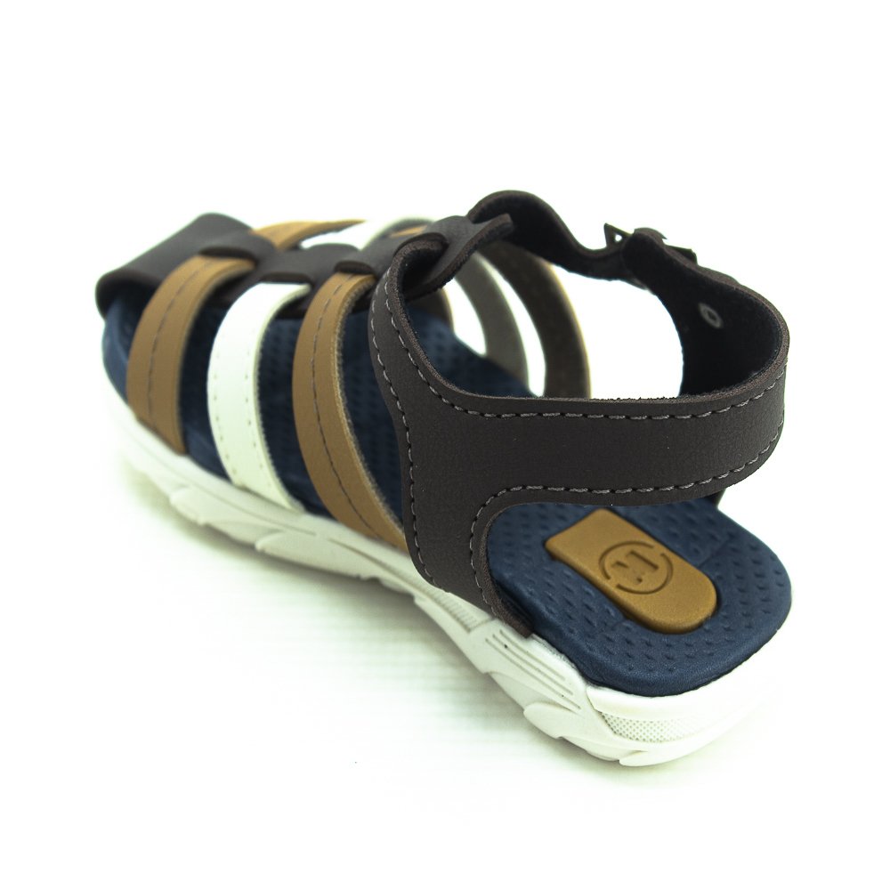 Sandália Infantil Menino Molekinho 2135.621 - Marrom Marrom 3