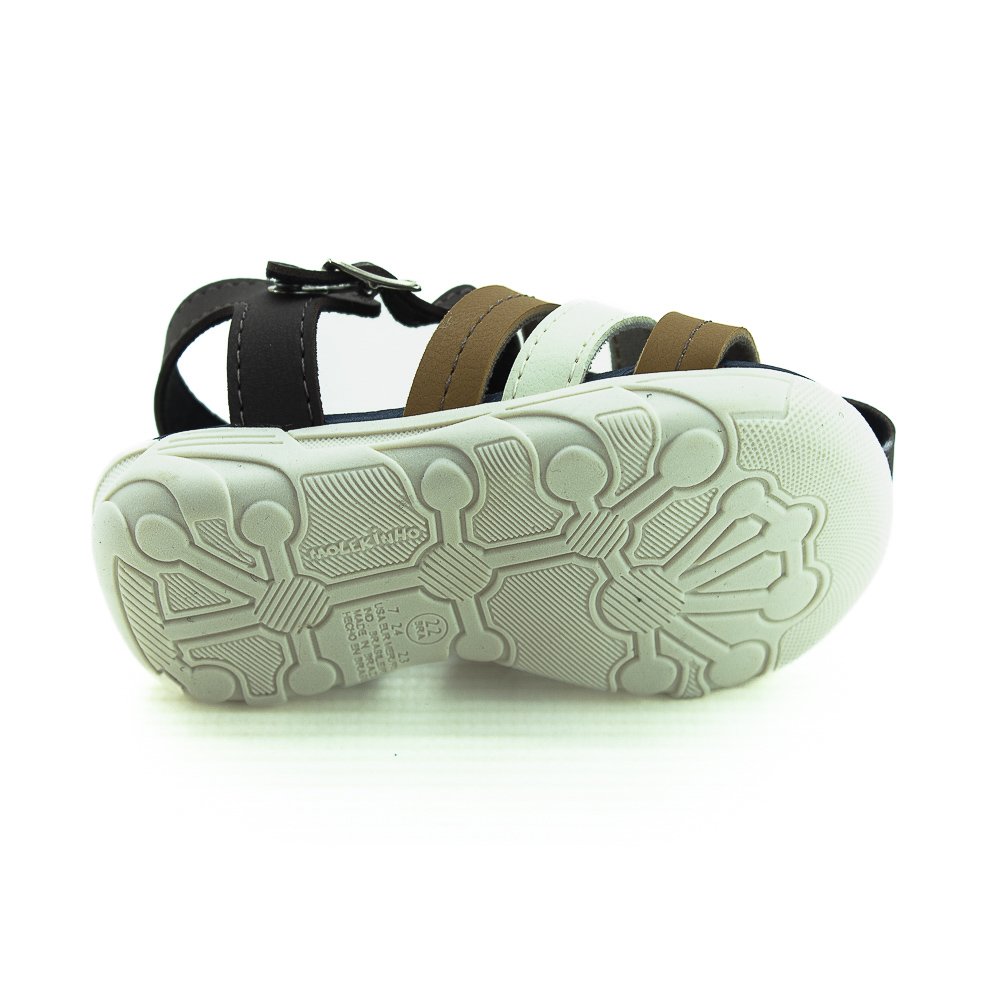 Sandália Infantil Menino Molekinho 2135.621 - Marrom Marrom 4