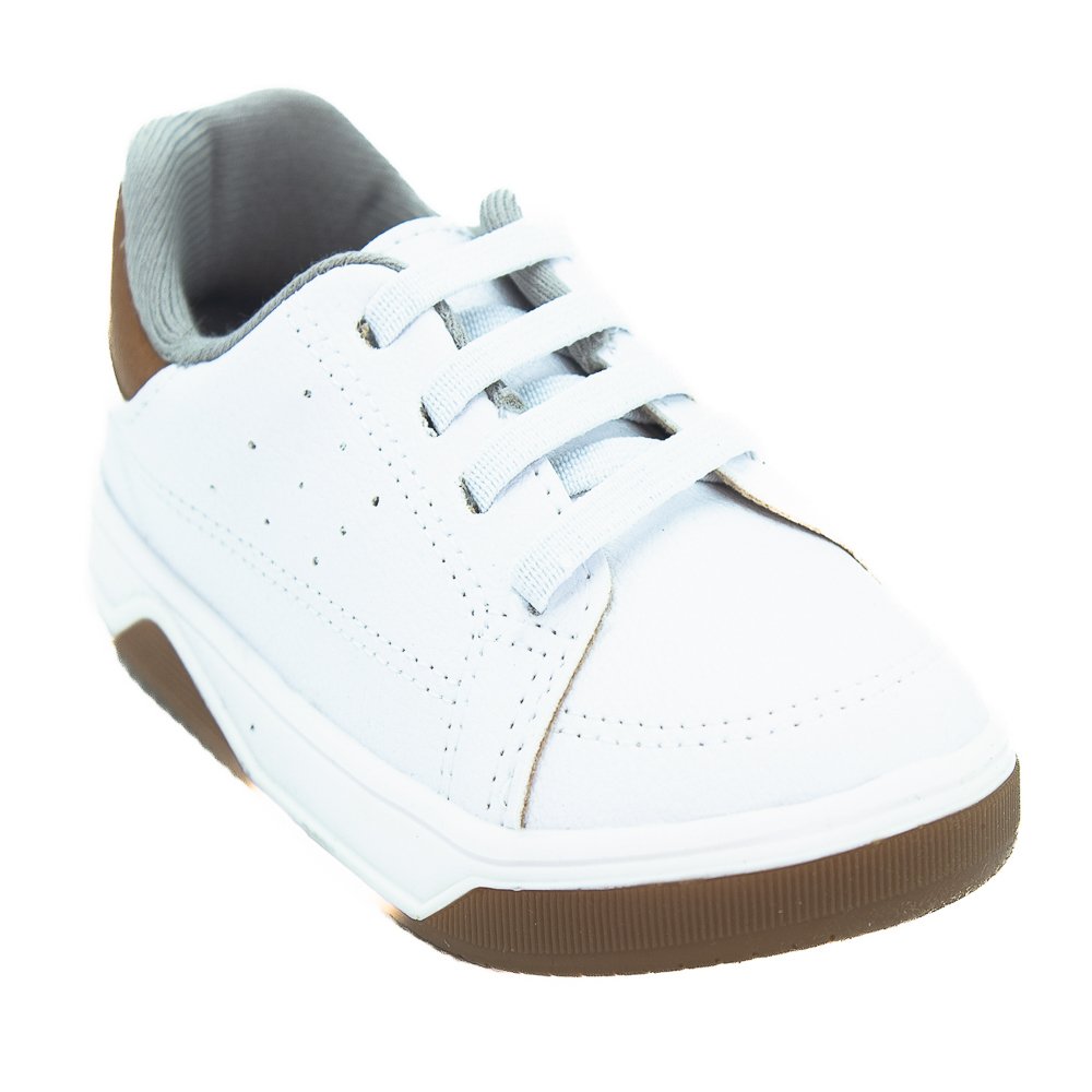 Tênis Infantil Menino Molekinho 2623.111 - Branco Branco 2