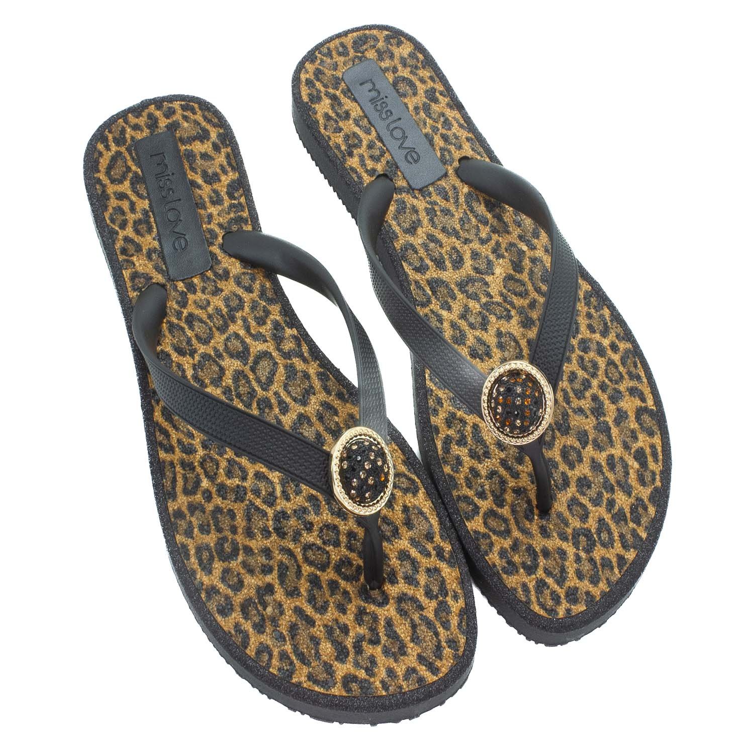 Chinelo Feminino Miss Love CH-2307 - Preto