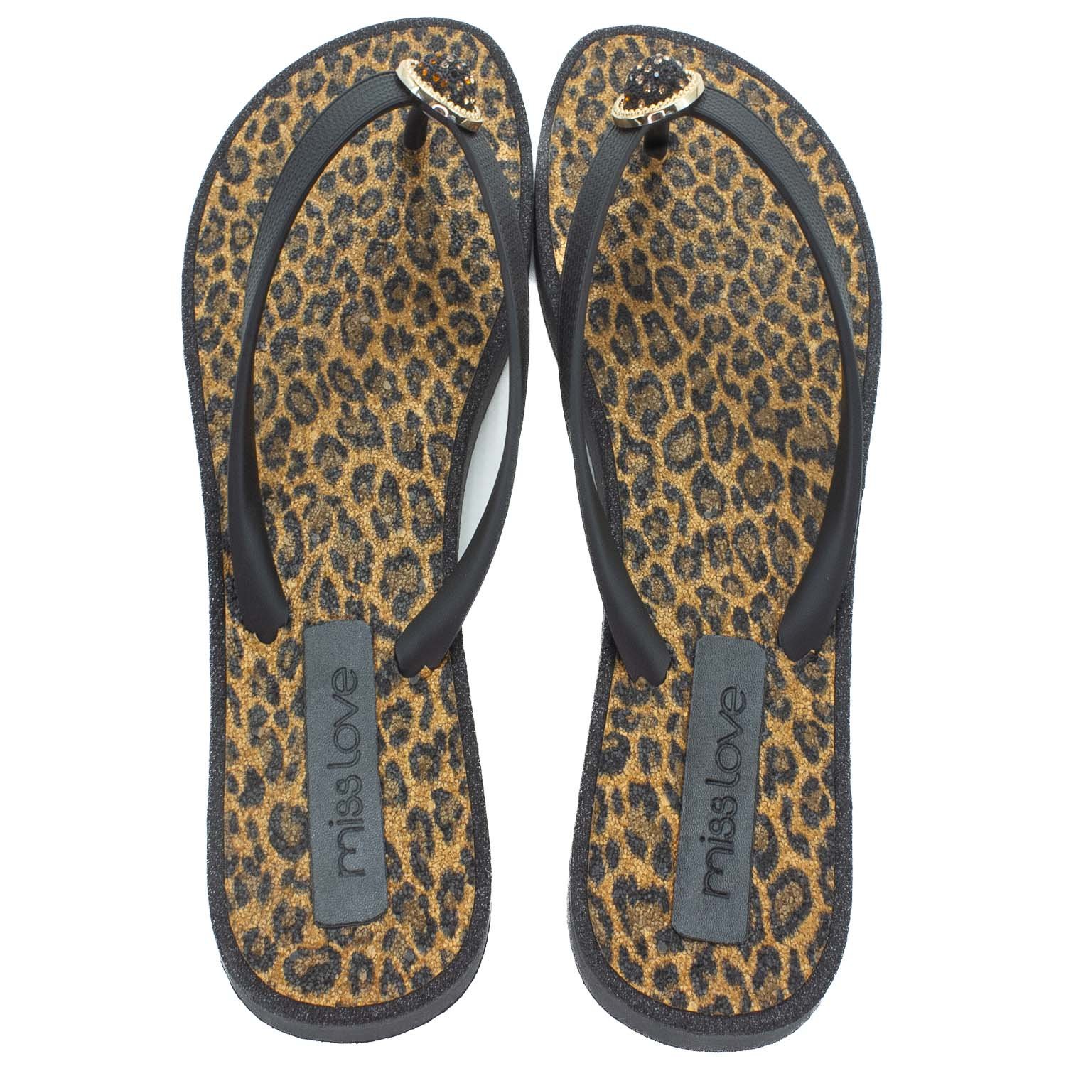 Chinelo Feminino Miss Love CH-2307 - Preto Preto 3